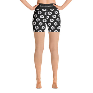 Yoga Shorts Hexagon "Protect the Hive"