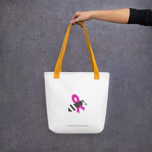 Tote bag - Pink Cancer Bee Logo - Cancer Awareness