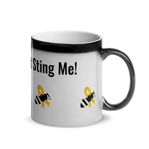 Mug Magic Color Changing - "Cancer Can't Sting Me" logo