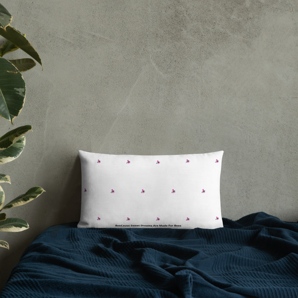 Cancer Awareness Pillow - Sweet Dreams are Made for Bees