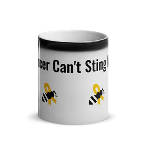 Mug Magic Color Changing - "Cancer Can't Sting Me" logo