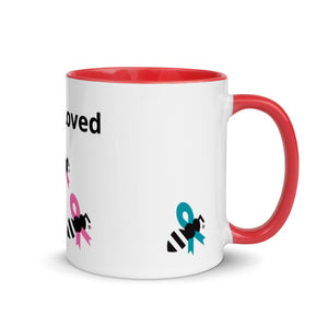 Mug with Color Inside "Bee Loved"