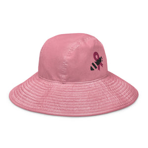 Hat Bucket Cancer Bee Logo